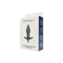 Plug anal cu vibratie LovingJoy - Vibrating Butt , silicon, 10.5 cm, culoare neagra