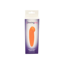 Vibrator LovingJoy - Mini G-Spot Orange, pentru stimulare interna si externa, 12.5 cm