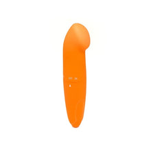 Vibrator LovingJoy - Mini G-Spot Orange, pentru stimulare interna si externa, 12.5 cm