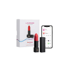 Vibrator bullet LOVENSE - EXOMOON, control prin aplicatie, 10 moduri presetate, selectabile direct de pe dispozitiv, culoarea negru si rosu, 11.50 cm