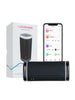 Masturbator LOVENSE - HEAT, control prin aplicatie, creeaza o senzatie placuta de caldura, asemanatoare pielii, pentru o stimulare mai reala, 17 cm, culoarea negru cu alb