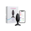 Plug anal LOVENSE - HUSH 2, control prin aplicație, cu 10 funcții de vibrare, lungime inserabilă 13 cm, diametru 5.7 cm, culoarea negru(mare)