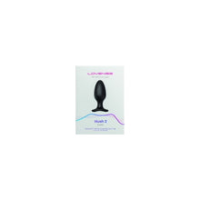 Plug anal LOVENSE - HUSH 2, control prin aplicatie, cu 10 fuctii de vibrare, 5.72 cm, culoarea negru(mare)