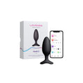 Plug anal LOVENSE - HUSH 2, control prin aplicatie, cu 10 functii de vibrare,diametru 4.4 cm, lungime 13.5 cm, culoarea negru(mediu)