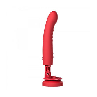 Dildo LOVENSE - MISSION 2, control prin aplicatie, 3 viteze cu 4 intensitati, 27 cm, culoarea rosu