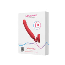 Dildo LOVENSE - MISSION 2, control prin aplicatie, 3 viteze cu 4 intensitati, 27 cm, culoarea rosu