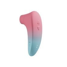 Stimulator LOVENSE - TENERA2, pentru stimularea clitorisului, cu pulsatii de aer oferind o senzatie de aspiratie pulsanta, culoare roz cu albastru, 15.60 cm