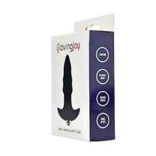 Plug anal LOVING JOY Dart Vibrating Butt Plug, cu vibrator bullet detașabil, 7 funcții de vibrație, lungime 8 cm, negru