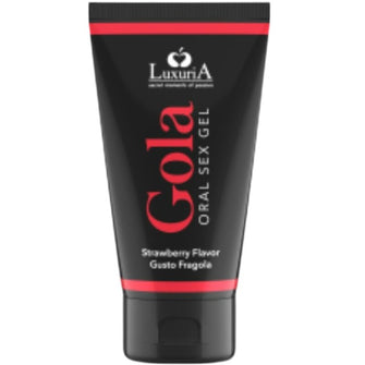 Gel pentru sex oral Luxuria, aroma de capsuni, 30 ml