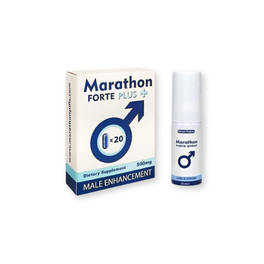 Pachet pentru bărbați: Spray 69 WELLNESS Marathon Forte, 25 ml + Capsule 69 WELLNESS Marathon Forte Plus, 20 buc