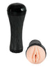 Masturbator B-SERIES Cyber Skin, pentru stimulare vaginala reala, control telecomanda, 7 functii vibrare, 23.5 cm, negru