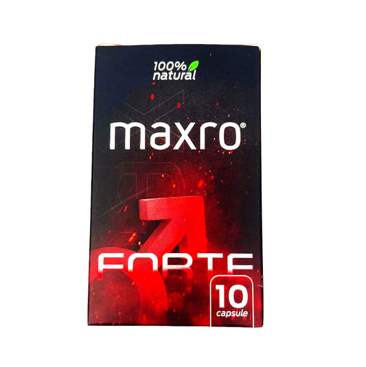 Capsule MAXRO FORTE, pentru imbunatatirea performantelor sexuale, cresterea apetitului sexual si erectie, pentru barbati, 10 buc