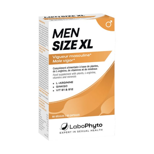 Capsule MENSIZE XL, Labophyto, pentru marire penis in lungime si grosime si erectie puternica, 60 capsule