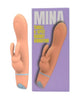 Vibrator rabbit LovingJoy MINA THRILL G-SPOT, din silicon, 5 funcții de vibrație, rezistent la apă, culoare portocaliu(N12559)