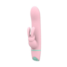 Vibrator rabbit LovingJoy MINA RIPPLE, din silicon, cu funcție de rotație, 5 funcții de vibrație, rezistent la apă, culoare roz(N12561)