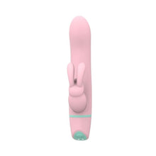 Vibrator rabbit LovingJoy MINA RIPPLE, din silicon, cu funcție de rotație, 5 funcții de vibrație, rezistent la apă, culoare roz(N12561)