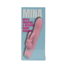 Vibrator rabbit LovingJoy MINA RIPPLE, din silicon, cu funcție de rotație, 5 funcții de vibrație, rezistent la apă, culoare roz(N12561)