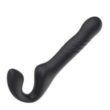 Vibrator dublu MINA Surge Remote, strap-on fără ham, control prin telecomandă, 3 funcții de penetrare automată, 23.8 cm, negru