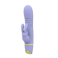 Vibrator rabbit LovingJoy MINA TIDE, din silicon, cu funcție de penetrare, 5 funcții de vibrație, rezistent la apă, culoare mov(N12560)