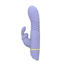 Vibrator rabbit LovingJoy MINA TIDE, din silicon, cu funcție de penetrare, 5 funcții de vibrație, rezistent la apă, culoare mov(N12560)