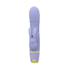 Vibrator rabbit LovingJoy MINA TIDE, din silicon, cu funcție de penetrare, 5 funcții de vibrație, rezistent la apă, culoare mov(N12560)