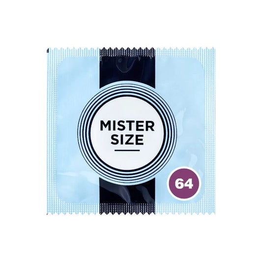Prezervativ ultra-subțire MISTER SIZE 2XL, lubrifiat și rezistent, diametru 64 mm, 1 bucată