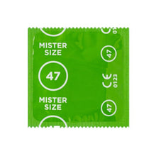 Prezervativ ultra-subțire MISTER SIZE 47, lubrifiat și rezistent, diametru 47 mm, 1 bucată
