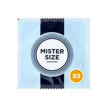 Prezervativ ultra-subțire MISTER SIZE 53, lubrifiat și rezistent, diametru 53 mm, 1 bucată