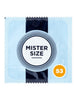 Prezervativ ultra-subțire MISTER SIZE 53, lubrifiat și rezistent, diametru 53 mm, 1 bucată