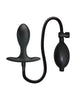 Plug anal cu pompă MR. PLAY Inflatable Anal Plug, pentru stimularea punctului P, din silicon moale, culoare negru, diametru 3.2 cm