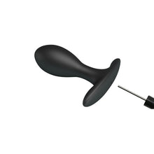 Plug anal cu pompă MR. PLAY Inflatable Anal Plug, pentru stimularea punctului P, din silicon moale, culoare negru, diametru 3.2 cm