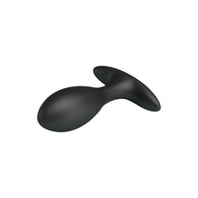 Plug anal cu pompă MR. PLAY Inflatable Anal Plug, pentru stimularea punctului P, din silicon moale, culoare negru, diametru 3.2 cm