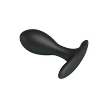 Plug anal cu pompă MR. PLAY Inflatable Anal Plug, pentru stimularea punctului P, din silicon moale, culoare negru, diametru 3.2 cm