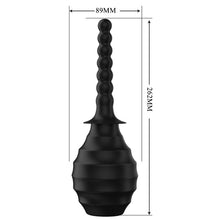 Dus anal MR PLAY - Super Power BLKM7, din cauciuc, capacitate de 330 ml, negru