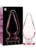 Plug anal NEBULA Series by Ibiza, din sticla, diametru 5 cm, lungime 11 cm, roz