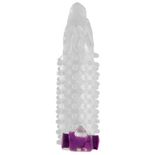 Manson OHMAMA - Dragon, pentru extensia penisului, cu mini vibrator, transparent, 12 cm