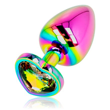 Plug anal OHMAMA - Iridescent Heart, din material metalic, marime L