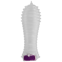 Manson OHMAMA - STRIATII, pentru extensia penisului, cu mini vibrator, transparent, 15 cm