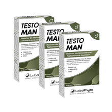Pachet bărbați: 3 cutii capsule TESTOMAN Testosterone, LABOPHYTO, pentru erecții puternice și creșterea nivelului de testosteron, 3 x 60 capsule