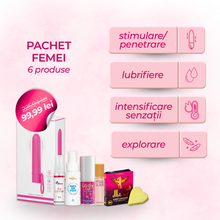 Pachet de începători pentru Femei „Primii pași spre plăcere”, conține 6 produse pentru explorare intimă