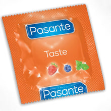 Prezervative Pasante - Flavors, colorate si aromate, menta, capsuni si afine marimea 53 mm, 1 x 3 buc