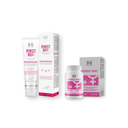 Pachet pentru femei: Gel SHS Perfect Bust, 150 ml + Capsule SHS Perfect Bust, 90 buc
