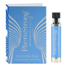 Mostră parfum cu feromoni PHEROSTRONG Angel For Women, pentru femei, note de lămâie, cafea și trandafir, 1 ml