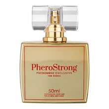 Parfum cu feromoni PHEROSTRONG Exclusive For Women, pentru femei, note de coacăze negre, iris și praline, 50 ml