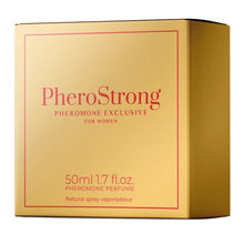 Parfum cu feromoni PHEROSTRONG Exclusive For Women, pentru femei, note de coacăze negre, iris și praline, 50 ml