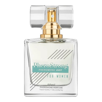 Parfum cu feromoni PHEROSTRONG Just For Women, pentru femei, note de zambilă, iasomie și ambră, 50 ml