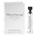 Mostră parfum cu feromoni PHEROSTRONG Popularity For Men, pentru bărbați, note de bergamotă, salvie și brad, 1 ml