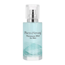 Parfum cu feromoni PHEROSTRONG Wind For Men, pentru bărbați, note de angelica, bergamotă și mosc, 50 ml