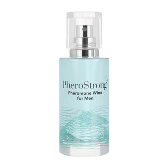 Parfum cu feromoni PHEROSTRONG Wind For Men, pentru bărbați, note de angelica, bergamotă și mosc, 50 ml