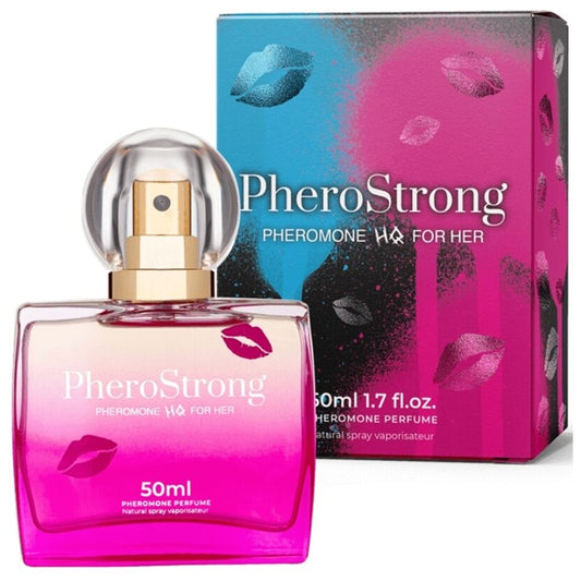 Parfum cu feromoni PHEROSTRONG HQ, pentru femei, note de floare de portocal, iasomie și vanilie de Madagascar, 50 ml